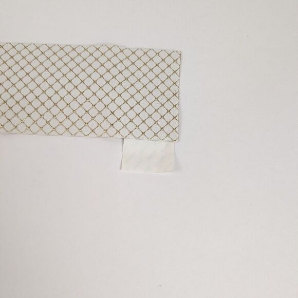 CHANEL Gold/White Box Gift Ribbon with Tape Ends 2 1/4 inch thick - Picture 7 of 9